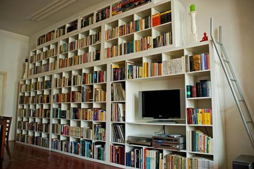whole wall bookshelf