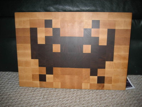 Space Invaders cutting board By Cory Doctorow at 1153 am Tuesday Mar 4