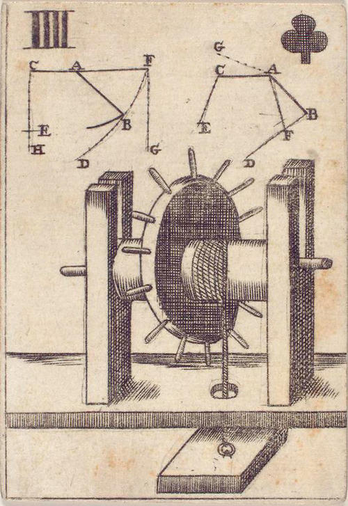  and diagrams and sketches of pulleys, cranks, levers, and so on."