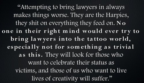  and tattoos at Gikii, last week's UK conference on copyright law.