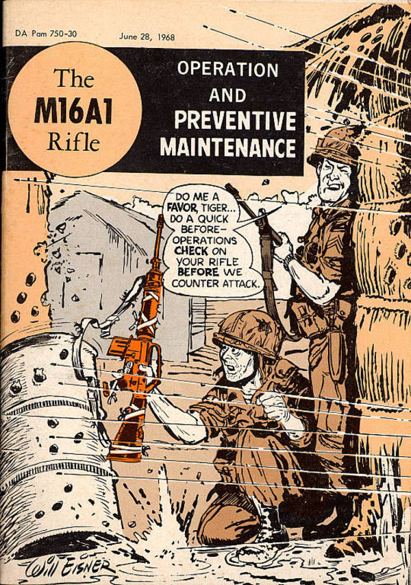 Will Eisner's 1968 M16 rifle manual - Boing Boing