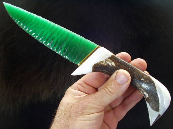 Green Handle Knife