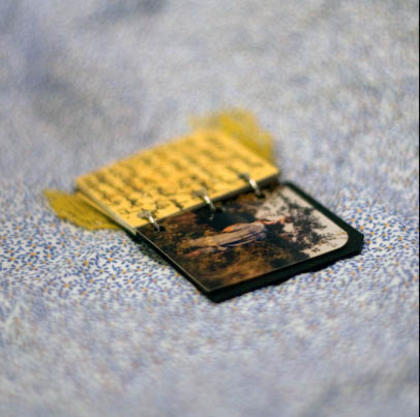 Smartmedia Memory Card. The memory cards have little