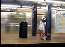 This is what it's like to be in a NY subway. I just borrowed this photo, ok? Okay.
