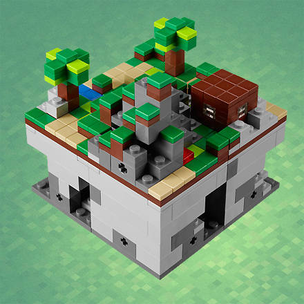 This summer, Lego will ship an official Minecraft "Micro World" set 