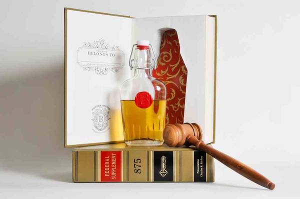 Professional Books With Booze Flasks Hidden In Them