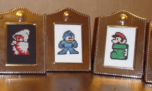 Nintendo cross-stitches - Boing Boing