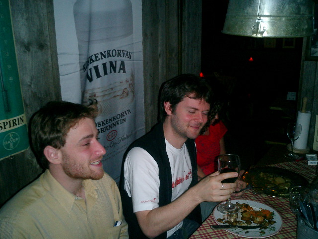 Stewart Butterfield and James Cronin, Finnish steakhouse