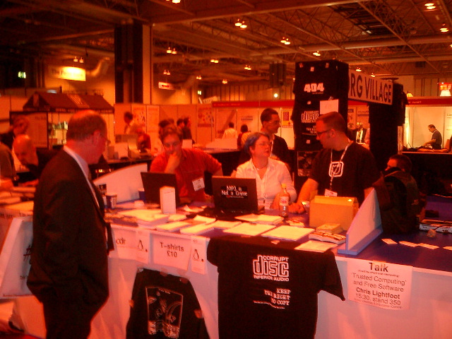 CDR table, LinuxExpo, Birmingham