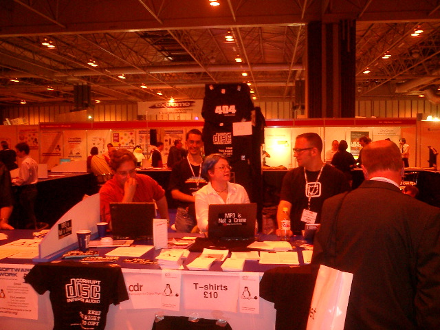 CDR booth, LinuxExpo Birmingham