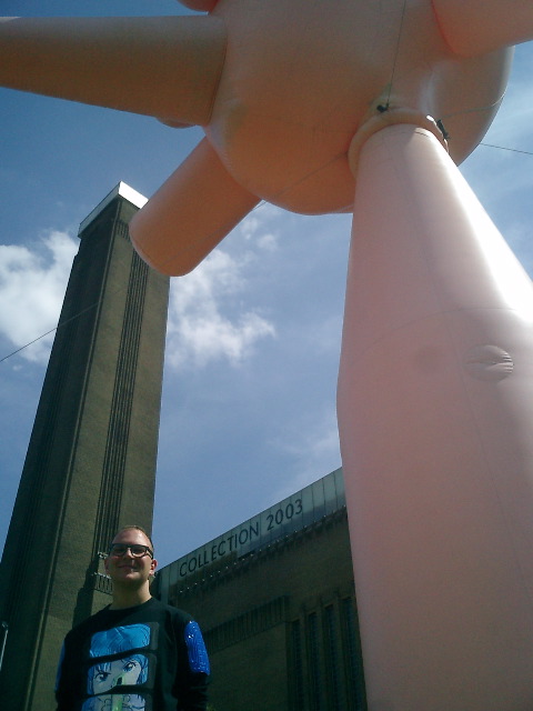 Me with inflatable at Tate Modern