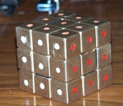 mini brands gold rubik's cube